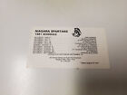 Rs20 Niagara Spartans 1981 Semi-Pro Football Pocket Schedule Card - Krell Bros.