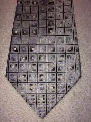 CORBATA HOMBRE GEOFFREY BEENE 3,75 X 60 GRIS CON AZUL Y BLANCO  Foto 1 de 4
