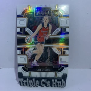 2024 Select WNBA Julie Vanloo /99 RC White Prizm #57 Rookie Card Mystics - Picture 1 of 3
