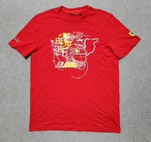 Fernando Alonso Ferrari Trikot Herren Large Rot Formel 1 Racing Offizielle Marke - Bild 1 von 9