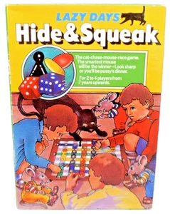 Hide & Squeak Brettspiel (1975 Lazy Days) Vintage, sehr selten und schwer zu finden - Bild 1 von 24