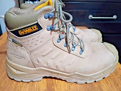 Botas de trabalho DEWALT Bowman masculinas impermeáveis biqueira de aço couro segurança tamanho 10.5 - Imagem 1 de 4