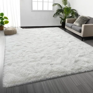 Shag Area Rug, 4 X 6 Plush Fuzzy Rugs for Living Room, Ultra Soft Fluffy Furr... - Picture 1 of 6
