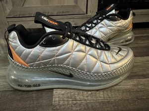 Nike Air Max MX 720-818 Mens Sneaker BV5841-001 Metallic Silver Black Orange 8.5 - Picture 1 of 10