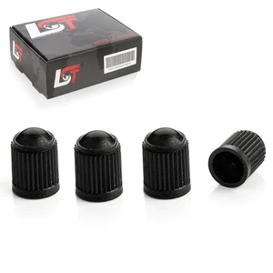 4x Ventilkappen Kunststoff Reifen Ventil kurz Schwarz für MITSUBISHI - Bild 1 von 10