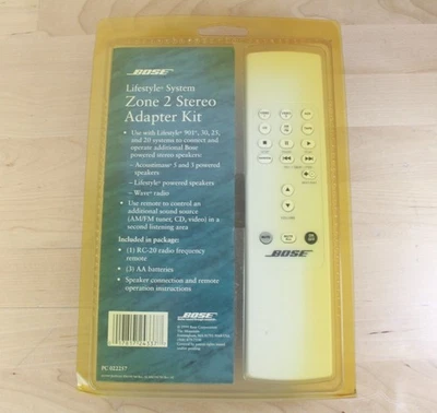 Bose Lifestyle System Zone 2 Stereo Adapter Kit Use w/ 901, 30, 25, & 20 Systems - Image 1 of 4