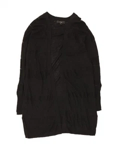 Mossimo Damen Longline offen Cardigan Pullover UK 14 Medium schwarz Acryl CB06 - Bild 1 von 3