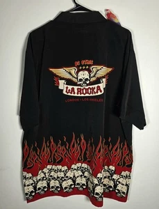 BC Ethic La Rocka London shirt XL black London - Los Angeles flames and skulls  - Picture 1 of 7