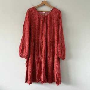 Old Navy Dress Womens XXL Ditsy Floral Cottage Prairie Farm Boho Peasant - Picture 1 of 16