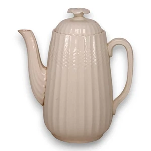 Caffettiera Copeland Spode Chelsea in vimini Inghilterra vintage anni 50 - Foto 1 di 7