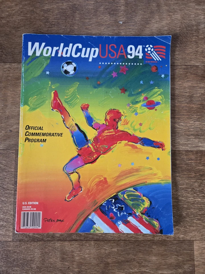 1994 World Cup Official Program PETER MAX Cover Art Soccer - Image 1 of 3