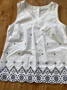 Ladies Cotton Sleeves Top Size 14. - Picture 1 of 3