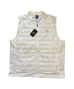 Under Armour Men’s UA Launch Insulated Vest White Size 3XL 1380870 100 NEW $90 - Picture 1 of 8