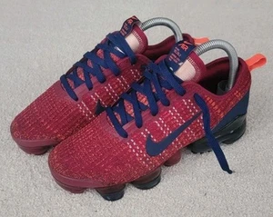 Nike Air Vapormax Flynit 3 AJ6900-600 Noble Red Blue US Sneakers Size 5Y - Foto 1 di 12