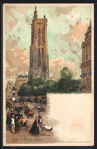 Lithographie Paris, Tour St Jacques - Picture 1 of 2