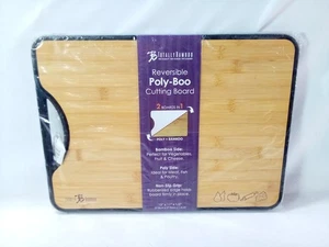 Tabla de cortar reversible totalmente bambú Poly-Boo - 15" x 11" x 1/2" - Imagen 1 de 6