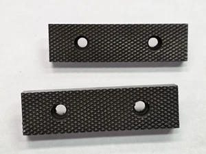 Wilton OEM Steel Vise Jaws 4.5" X 1.25" .31 Stud Excellent Condition .62" & .58" - Picture 1 of 9