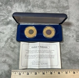 Civil War Button Collection By Kenneth Laurence Galleries w/Cert Of Auth - Picture 1 of 8