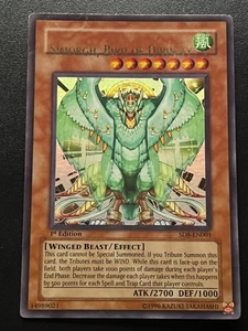 Simorgh, Bird of Divinity SD8-EN001 Ultra 1st Ed Name Shift MISPRINT MP Yugioh - Foto 1 di 4