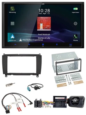 JVC USB Bluetooth 2DIN DAB Lenkrad Autoradio für Mercedes CLK A209 C209 2004-201 - Bild 1 von 4