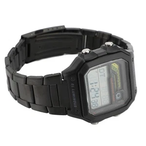 Digital Sports Watch Outdoor Stainless Steel Strap LED Backlight Digital Display - Picture 1 of 24