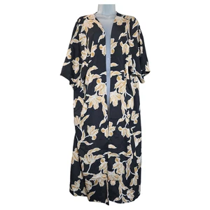 Anthropologie Madison Du Soir donna SM/MED nero kimono abito lungo NO CINTURA salotto - Foto 1 di 10