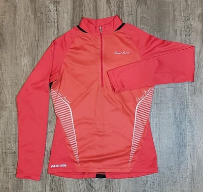 Pullover de ciclismo Pearl Izumi Elite rojo blanco manga larga 1/4 cremallera para mujer talla M Foto 1 de 4