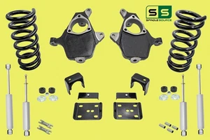 4"/6" Lower Drop + SHOCKS FOR 99 - 06 Chevrolet Silverado / GMC Sierra 1500 V6 - Picture 1 of 1