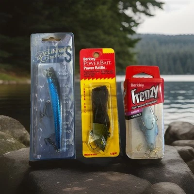 1 Pflueger Criterion Fishing Lures, 1 Berkley Power Bait, 1 Berkley Frenzy - Image 1 of 4