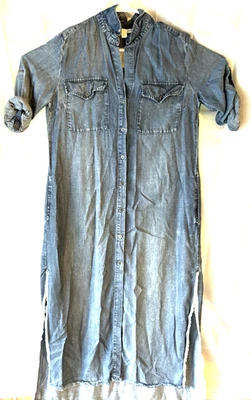 Chelsea and Violet Denim Dress W Pockets Size Medium - Image 1 of 4