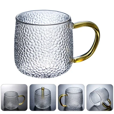  Glass Mug Coffee Cup Japanese Cups Handle Heat Resistant Drinkware - Image 1 of 4