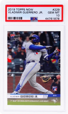 2019 Topps Now Vladimir Guerrero Jr. #229 /6770 PSA 10 Rookie RC - Image 1 of 2