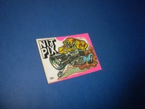 FANTASTIC ODD RODS sticker/card #131 Donruss 1973 PINK First series NIT PIX - Picture 1 of 4
