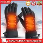 Electric Black Gloves Touch Screen Waterproof 3 Temperature Levels for Men Women