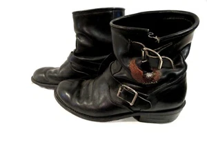 Botas de cuero negro Harley Davidson talla 11 - Imagen 1 de 9