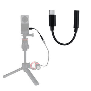 Typ-C auf 3,5 mm Mikrofon Adapter Audiokabel für DJI Action 2 Kamera Zubehör