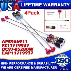 4-teiliges Set für Samsung WA45T3200AW WA45T3400AV WA45T3400AW Waschmaschine Aufhängestange - Bild 1 von 15