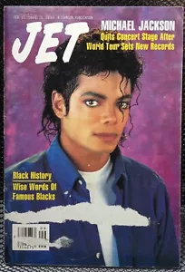Michael Jackson Famous History Vtg Black Interest JET Magazine Feb 27, 1989 - Picture 1 of 2