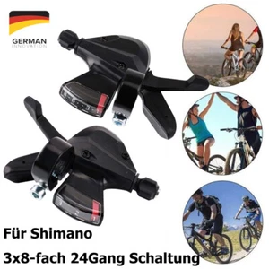 2x Fahrrad Schalthebel Altus MTB SL-M 310 für Shimano 3x8-fach 24Gang Schaltung - Bild 1 von 16