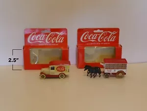 2 Coca-Cola Die-Cast Metal Toy Vehicles in great condition with boxes - Picture 1 of 1