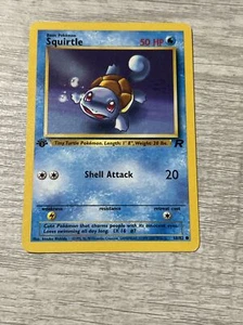 SQUIRTLE Pokemon Card - WOTC - 1st Edition - Team Rocket - 68/82 - NM - Picture 1 of 3