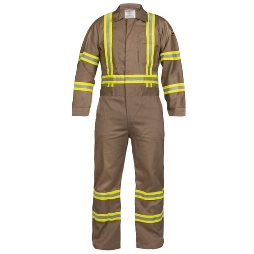 LAKELAND FR- 7oz. FLAME RESISTANT COTTON COVERALL W/ REFLECTIVE TRIM - Image 1 of 1