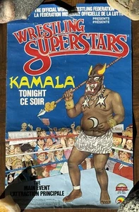 Vintage WWE WWF Kamala Poster Only! 1987 Titan Sports Wrestling Action Figure! - Picture 1 of 2