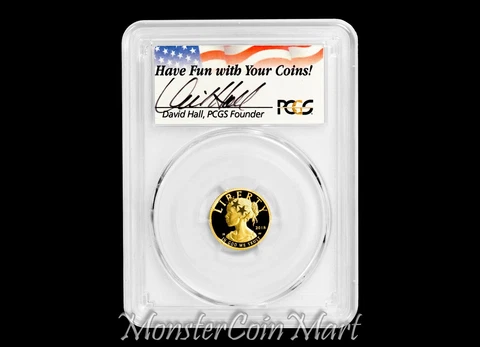 2018-W $10 American Liberty High Relief PCGS PR70DCAM FIRST STRIKE - DAVID HALL Cover