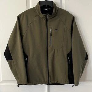 Chaqueta New Balance Para Hombres XL Verde Cremallera Completa Caparazón Suave Manga Larga RN130893 - Imagen 1 de 8
