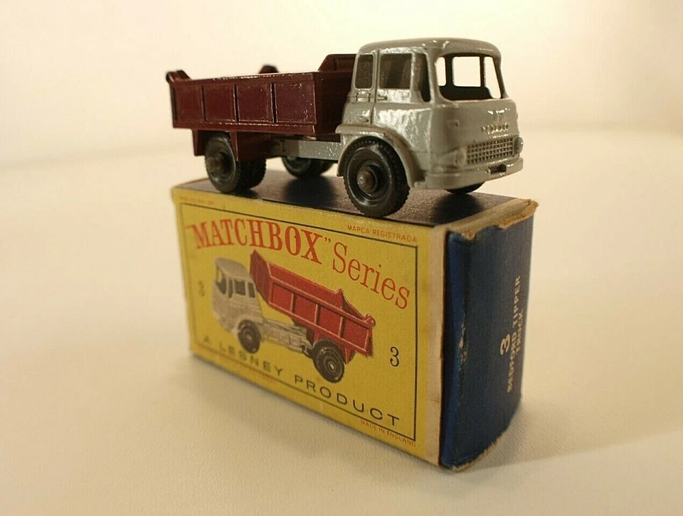 Matchbox Serie Nr. 3 Bedford Kipper LKW In Der Schachtel - Bild 1 von 4