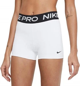 NEW Nike Pro 3" Shorts Womens Size XL White Workout Biker Dri-Fit Tights Gym NWT - Picture 1 of 5