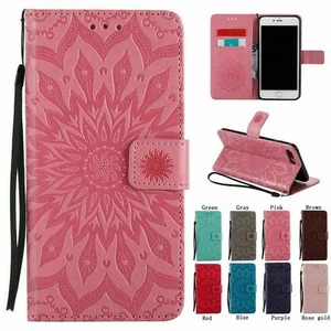 Magnetic Leather Wallet Case For iPhone 14 13 12 Pro MAX Flower Flip Card Cover - Picture 1 of 20