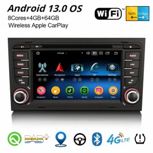 Android 13 CarPlay DAB+ Navi Autoradio Für AUDI A4 S4 RS4 B9 B7 RNS-E SEAT EXEO - Bild 1 von 24