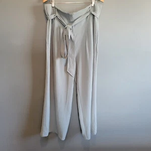 Universal Standard Damenhose blau Tresa mit breitem Bein Satingürtel 14 16 - Bild 1 von 11